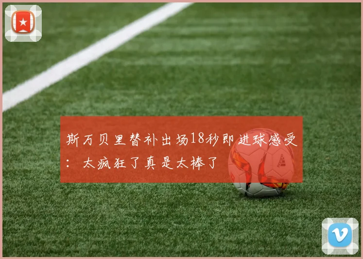 斯万贝里替补出场18秒即进球感受：太疯狂了真是太棒了